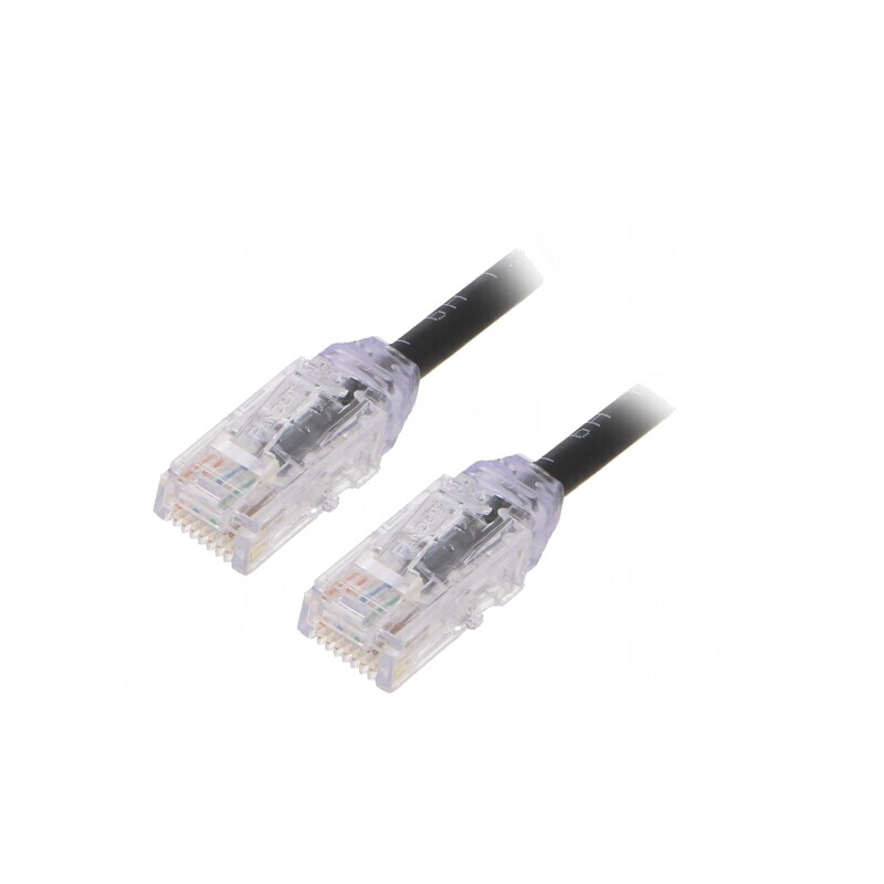 Patch cord UTP Cat6a 0.5m Negru 28AWG | Electronic-mag.ro | Componente Electronice Patch cord UTP Cat6a 0.5m Negru 28AWG | Electronic-mag.ro | Componente Electronice