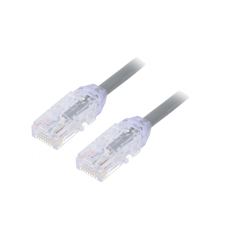 Patch Cord UTP Cat6a 0.5m Gri | Electronic-mag.ro | Componente Electronice