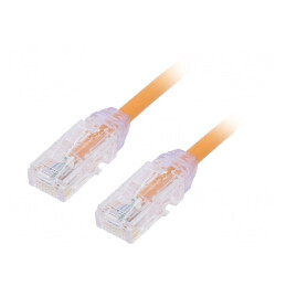Patch cord UTP Cat6a LSZH 0.5m Portocaliu | Electronic-mag.ro | Componente Electronice