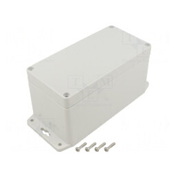 Carcasă universală 80x160x85mm IP67 cu lame de fixare | Electronic-mag.ro | Componente Electronice