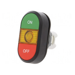 Comutator Dublu 22mm Roșu/Verde IP66 | Electronic-mag.ro | Componente Electronice