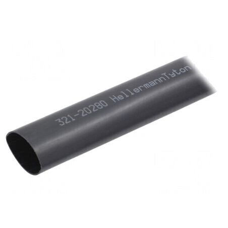 Manșon termocontractabil cu adeziv 33mm, 1m, negru | Electronic-mag.ro | Componente Electronice