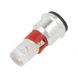Lampă LED | roşie | SX3s | 24÷28VDC | Nr.diode: 1 | -40÷85°C | 3mm | 202-301-23-38