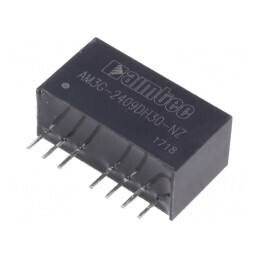 Convertor DC/DC 3W 18-36V la 9V/-9V SIP8 | Electronic-mag.ro | Componente Electronice