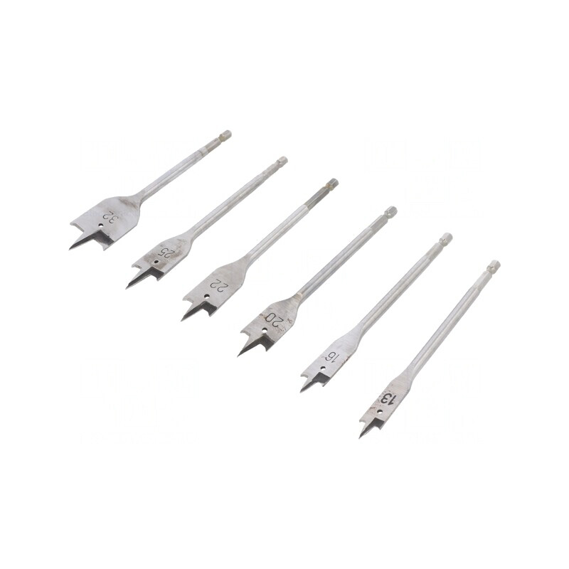 Set Burghie Oțel Rapid HSS 6 Bucăți în Etui Lemn | Electronic-mag.ro | Componente Electronice
