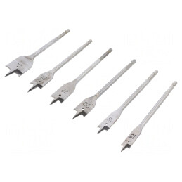 Set Burghie Oțel Rapid HSS 6 Bucăți în Etui Lemn | Electronic-mag.ro | Componente Electronice