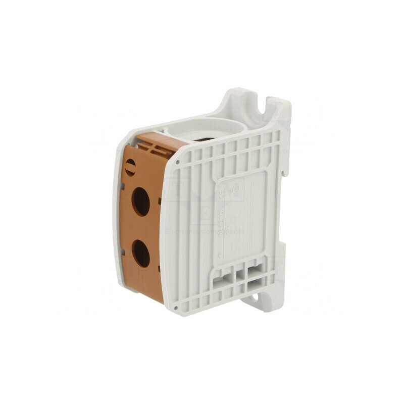 Conector Îmbinare Șine 185mm2 1 Pista 2 Borne Maro | Electronic-mag.ro | Componente Electronice