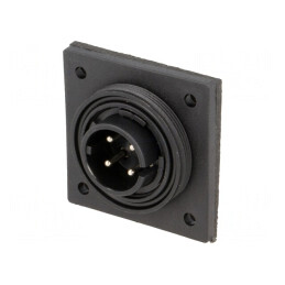 Conector circular soclu tată 4 pini IP68 Buccaneer | Electronic-mag.ro | Componente Electronice