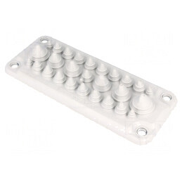 Garnitură gri deschis cu 27 orificii | Electronic-mag.ro | Componente Electronice