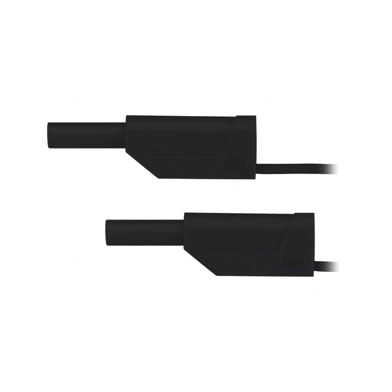 Cablu de măsurare 10A mufă banană 2mm 0.5m | Electronic-mag.ro | Componente Electronice