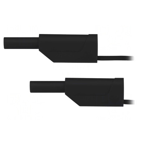 Cablu de măsurare 10A mufă banană 2mm 0.5m | Electronic-mag.ro | Componente Electronice