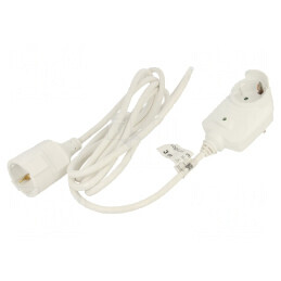 Prelungitor Alb 3m 16A | Electronic-mag.ro | Componente Electronice