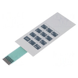 Tastatură Membrană 12 Butoane 52mm STD34-07 | Electronic-mag.ro | Componente Electronice