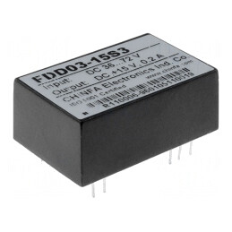Convertor DC/DC 3W 36-72V la 15V 100mA | Electronic-mag.ro | Componente Electronice