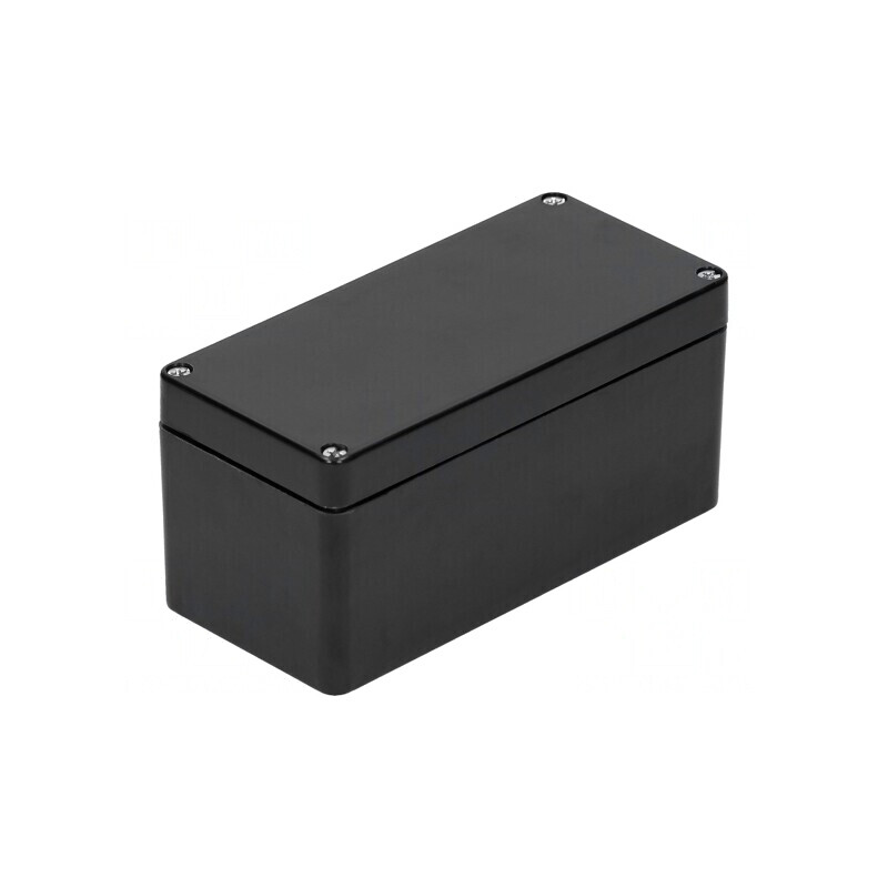 Carcasă universală poliester neagră 75x160x75 mm | Electronic-mag.ro | Componente Electronice
