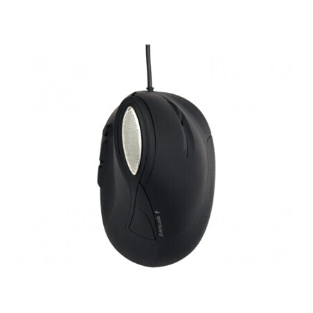 Mouse optic ergonomic USB negru 6 butoane cu cablu 1,35m | Electronic-mag.ro | Componente Electronice