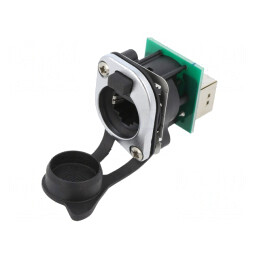 Rugged D-Size Feedthrough Connector | Electronic-mag.ro | Componente Electronice