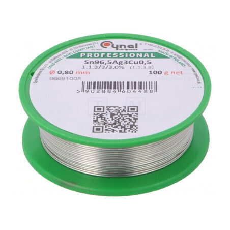 Sârmă de lipit fără plumb 0,8mm 100g | Electronic-mag.ro | Componente Electronice