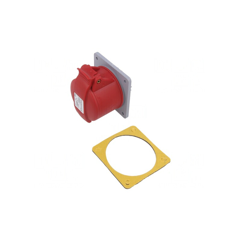 Conector Alimentare AC Trifazat Soclu Mamă Drept IP44 32A | Electronic-mag.ro | Componente Electronice