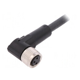 Cablu Conectare M8 3 Pin 5m Unghi 60VAC 4A PUR