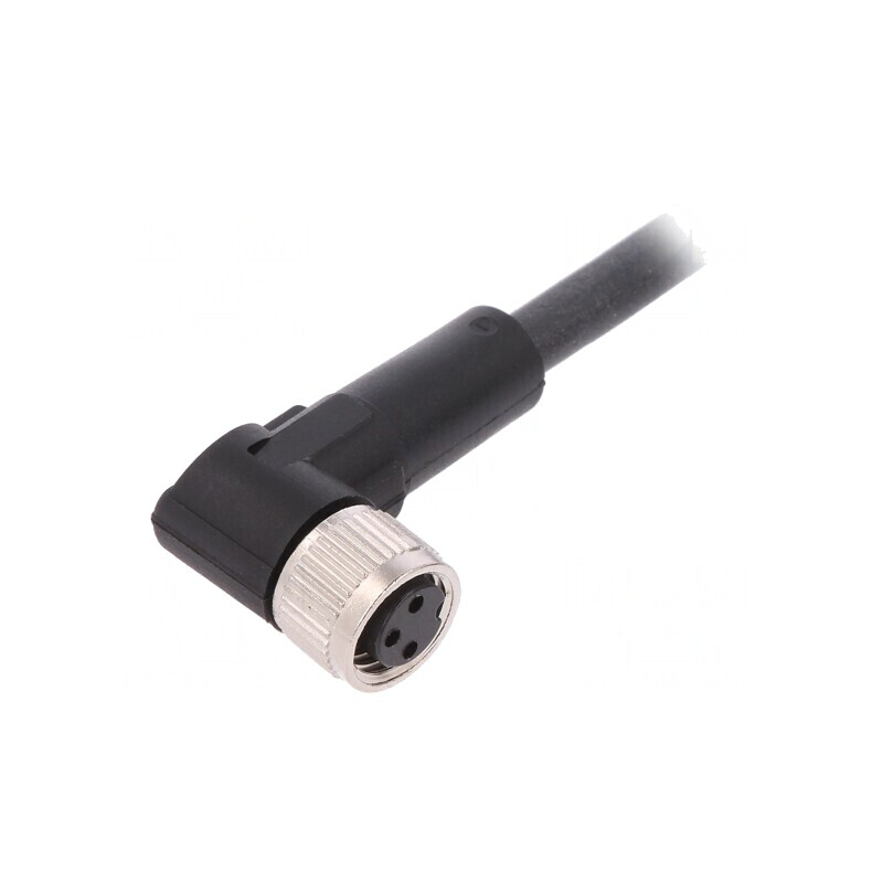 Cablu Conectare M8 3 Pin 5m Unghi 60VAC 4A PUR | Electronic-mag.ro | Componente Electronice
