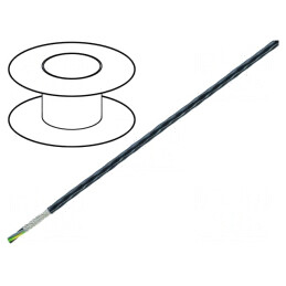 Cablu | ÖLFLEX® HEAT 260 C MC | litat | Cu | 4G0,75mm2 | PTFE | negru | 0091331