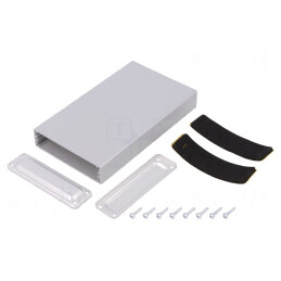 Carcasă Aluminiu Gri 66mm x 113mm x 18mm | Electronic-mag.ro | Componente Electronice