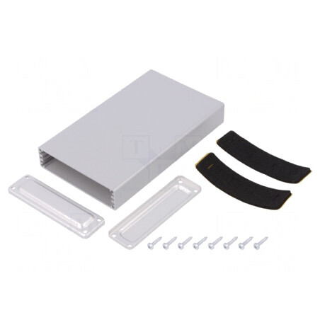 Carcasă Aluminiu Gri 66mm x 113mm x 18mm | Electronic-mag.ro | Componente Electronice