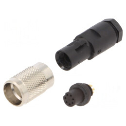 Conector M9 Mamă Aurit IP67 125V 7 PIN Pe Cablu | Electronic-mag.ro | Componente Electronice