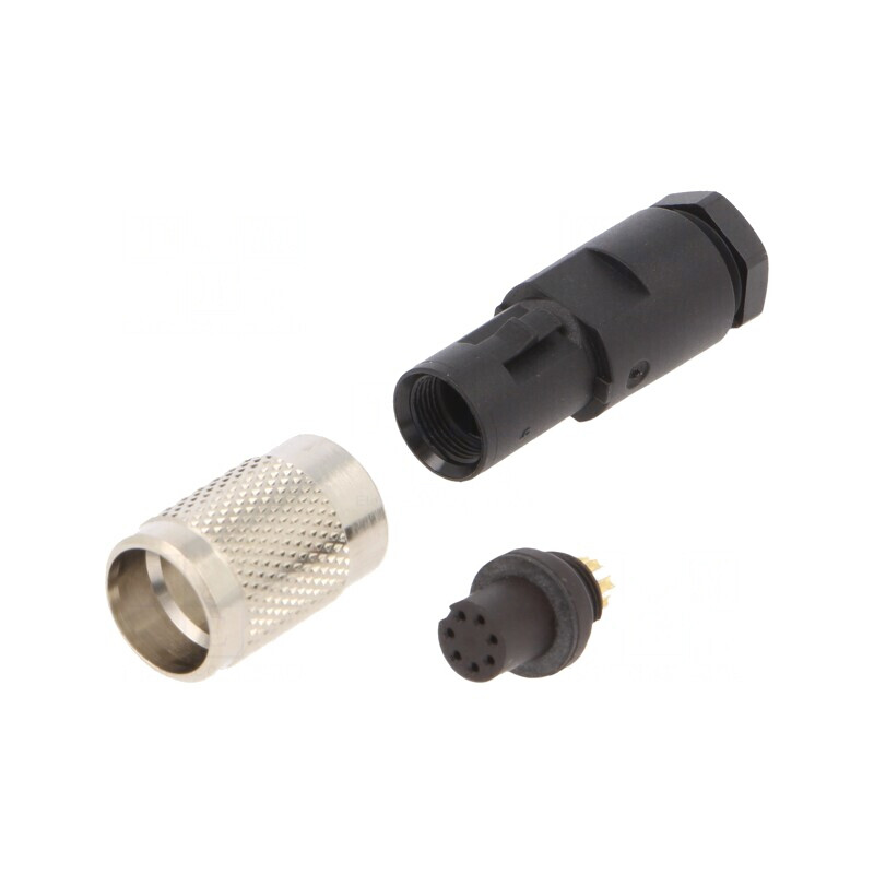 Conector M9 Mamă Aurit IP67 125V 7 PIN Pe Cablu | Electronic-mag.ro | Componente Electronice Conector M9 Mamă Aurit IP67 125V 7 PIN Pe Cablu | Electronic-mag.ro | Componente Electronice