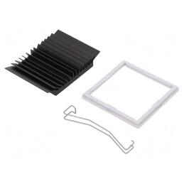 Radiator BGA Negru 42,5mm x 42,5mm | Electronic-mag.ro | Componente Electronice