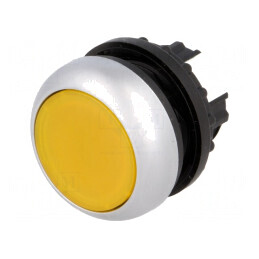 Comutator apăsare 22mm galbenă 2 poziții | Electronic-mag.ro | Componente Electronice