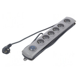 Prelungitor 6 Prize cu Protecție la Supratensiune 10A | Electronic-mag.ro | Componente Electronice