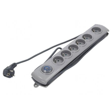 Prelungitor 6 Prize cu Protecție la Supratensiune 10A | Electronic-mag.ro | Componente Electronice