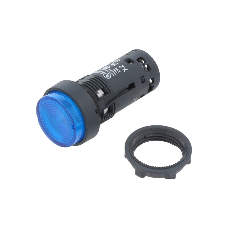 Comutator apăsare 22mm cu LED 24V | Electronic-mag.ro | Componente Electronice