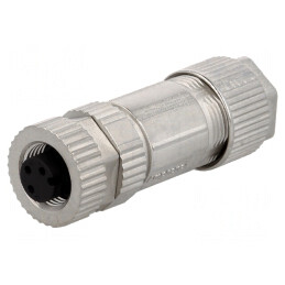 Mufă M12 3 Pin Mamă pe Cablu IP67 | Electronic-mag.ro | Componente Electronice