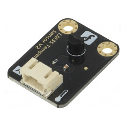 Senzor: temperatură | analogică | 5VDC | IC: LM35 | Kit: modul,cabluri | DFR0023