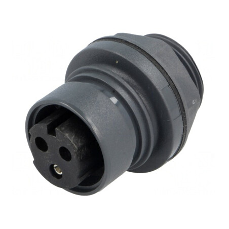 Conector Circular Soclu Mamă 3 PIN Nichelat Buccaneer 6000 | Electronic-mag.ro | Componente Electronice