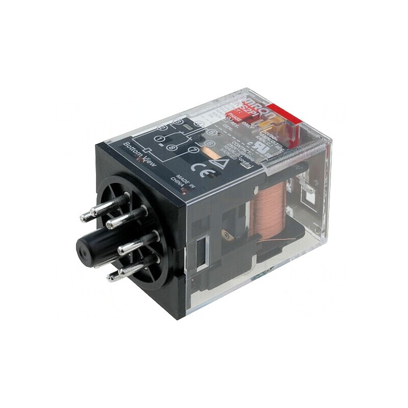 Releu Electromagnetic DPDT 230VAC 10A | Electronic-mag.ro | Componente Electronice