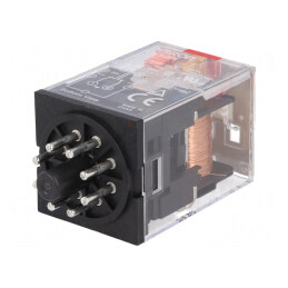 Releu Electromagnetic DPDT 24VAC 10A | Electronic-mag.ro | Componente Electronice