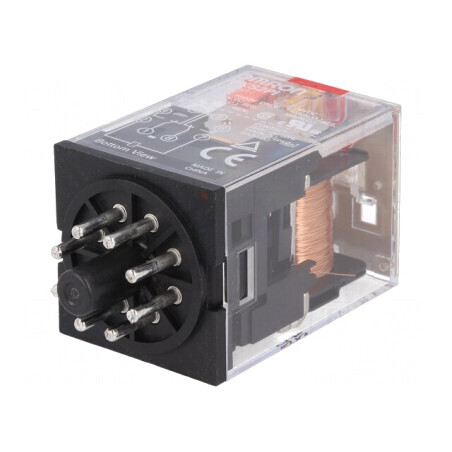 Releu Electromagnetic DPDT 24VAC 10A | Electronic-mag.ro | Componente Electronice