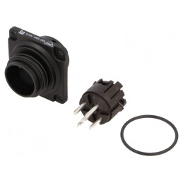 Conector Circular 5 Pin 400V 20A IP65 Soclu Tată | Electronic-mag.ro | Componente Electronice
