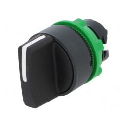 Comutator rotativ 22mm 3 poziții negru | Electronic-mag.ro | Componente Electronice