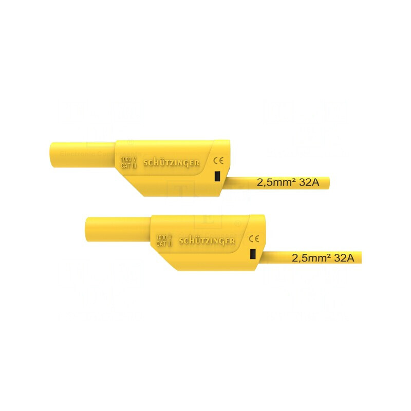 Cablu de măsurare 32A mufă banană 4mm 2.5m 150V GE | Electronic-mag.ro | Componente Electronice