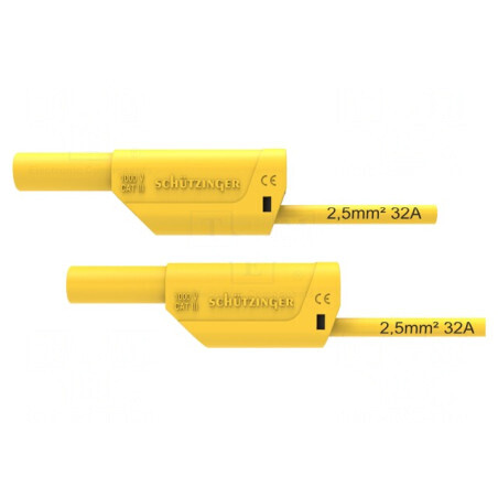 Cablu de măsurare 32A mufă banană 4mm 2.5m 150V GE | Electronic-mag.ro | Componente Electronice