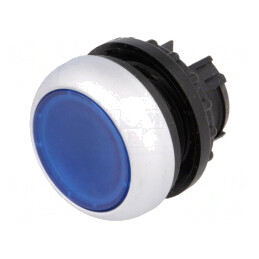Comutator apăsare 22mm albastru 2 poziții | Electronic-mag.ro | Componente Electronice