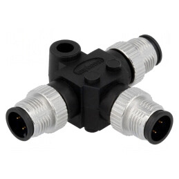 Adaptor în T M12 tată x3 pentru DeviceNet/CANopen PIN: 4 | Electronic-mag.ro | Componente Electronice