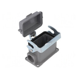 Carcasă conectori HDC D10B cu clichet M25 | Electronic-mag.ro | Componente Electronice