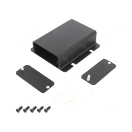 Carcasă Panou Lame Fixare 54x80mm Negru | Electronic-mag.ro | Componente Electronice