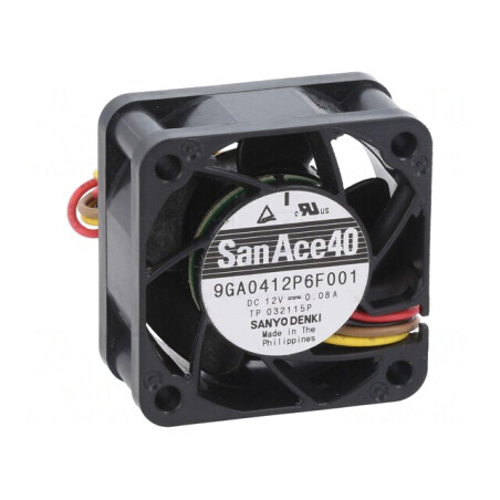 Ventilator DC Axial 12V 40x40x20mm 12,6m3/h 28dBA cu Bilă | Electronic-mag.ro | Componente Electronice